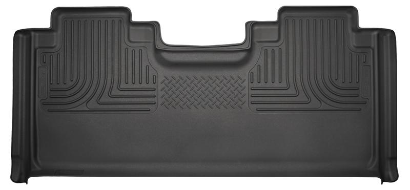 Ford F-150 Floor Mats - Rear - Husky Liners - WeatherBeater - Black - `15-`23